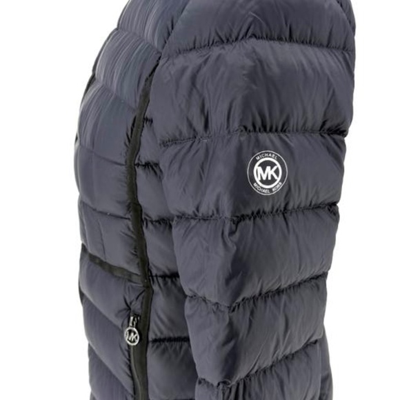 Michael Kors Packable Lightweight Down Fill Puffer Jacket Navy Size L - Picture 3 of 10